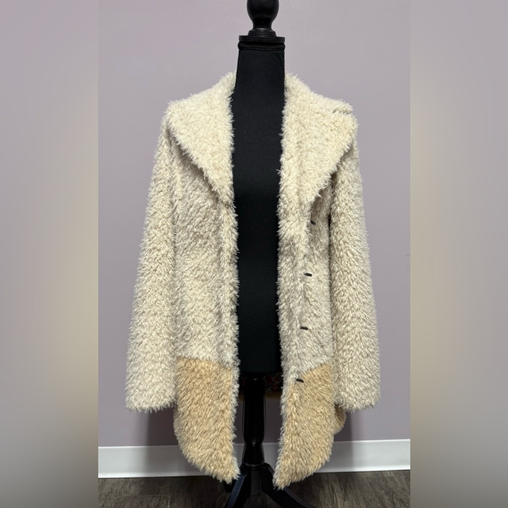 ANTHROPOLOGIE Teddy SHERPA Elevenses FIRA Coat WINTER Jacket